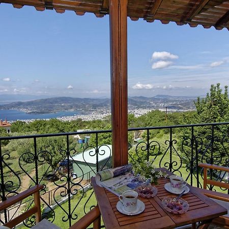 Iatrou House- Villa With Incredible View Portaria  Luaran gambar