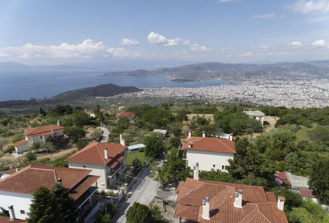 Iatrou House- Villa With Incredible View Portaria  Luaran gambar