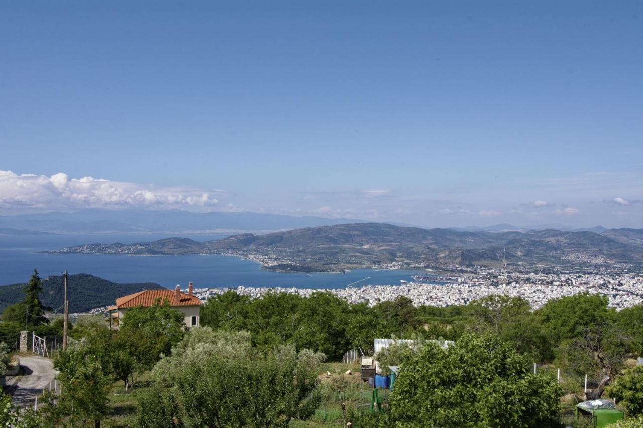 Iatrou House- Villa With Incredible View Portaria  Luaran gambar